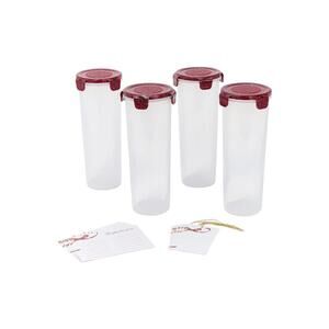 LocknLock 4-Pack Tall Round Canisters